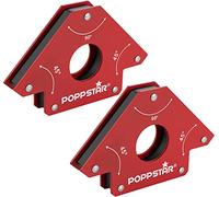 Poppstar Aimant soudeur (angle de soudage, force d'adhérence 34 kg - 45/90/135°), 2 pièces, rouge