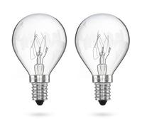 POPPSTAR Ampoule de Four E14, G45, 25W Résistante à 300 °C (2400K blanc chaud, 180lm) Lot de 2 Lampes de Four