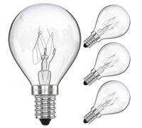 POPPSTAR Ampoule de Four E14, G45, 25W Résistante à 300 °C (2400K blanc chaud, 180lm) Lot de 4 Lampes de Four