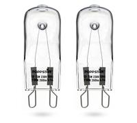 POPPSTAR Ampoule de Four G9 40W Résistante à 300 °C (2400K blanc chaud, 400lm), lot de 2
