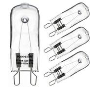 POPPSTAR Ampoule de Four G9 40W Résistante à 300 °C (2400K blanc chaud, 400lm), lot de 4