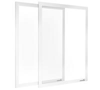 POPPSTAR Cadre magnétique A3 autocollant avec fermeture magnétique, blanc, 2 pièces