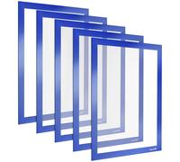 POPPSTAR Cadre magnétique A4 autocollant avec fermeture magnétique, bleu, 5 pièces