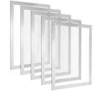 POPPSTAR Cadre magnétique A4 autocollant avec fermeture magnétique, gris, 5 pièces