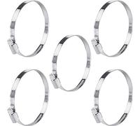 Poppstar Colliers de Serrage en Acier Inoxydable 70-90 mm avec Largeur de 9 mm, Qualité W2 (5 pièces)