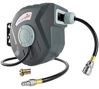 Poppstar Enrouleur de tuyau à air comprimé (tuyau: 10m + 1m, diamètre intérieur 5/16" (8x12mm), 1/4" BSPT), dévidoir automatique pour tuyau d'air rétractable