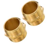 Poppstar Mamelon Double en Laiton 1 Pouce avec Hexagone, 2 pièces