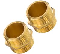 Poppstar Mamelon Double en Laiton 3/4 Pouce avec Hexagone, 2 pièces