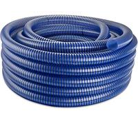 Poppstar PVC Tuyau d’Aspiration 3/4 pouce Tuyau Spiralé (5m tuyau d'eau avec diamètre intérieur 19mm / extérieur 24mm, 8 bar) Résistant aux UV, au Vide et à la Pression