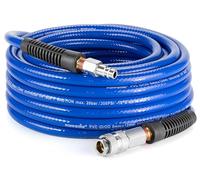 Poppstar PVC Tuyau d'Air Comprimé 6/12mm, 15m longue, Raccord Rapide Standard, 20 bar, bleu
