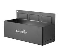 POPPSTAR Rangement Magnétique, Longueur 210mm x Hauteur 70mm x Largeur 75mm, Matériau : Acier, Couleur : Noir