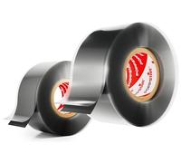 POPPSTAR ruban en silicone auto-fusionnant, 3m x 25mm, ruban isolant et d'étanchéité (Eau, Air), noir, 2 rouleaux