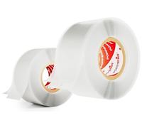 POPPSTAR ruban en silicone auto-fusionnant, 3m x 25mm, ruban isolant et d'étanchéité (Eau, Air), transparent, 2 rouleaux