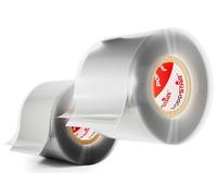 POPPSTAR ruban en silicone auto-fusionnant, 3m x 38mm, ruban isolant et d'étanchéité (Eau, Air), gris, 2 rouleaux