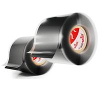 POPPSTAR ruban en silicone auto-fusionnant, 3m x 38mm, ruban isolant et d'étanchéité (Eau, Air), noir, 2 rouleaux