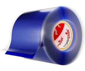 POPPSTAR ruban en silicone auto-fusionnant, 3m x 50mm, ruban isolant et d'étanchéité (Eau, Air), bleu, 1 rouleau