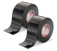POPPSTAR ruban isolant auto-amalgamant universel, 5m x 38mm x 0,76mm, noir, lot de 2 rouleaux