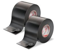 POPPSTAR ruban isolant auto-amalgamant universel, 5m x 50mm x 0,76mm, noir, lot de 2 rouleaux