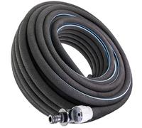 Poppstar Tuyau microporeux 7.5m (tuyau suintant goutte à goutte) Ø intérieur 12,7 mm (1/2"), raccord rapide avec vanne manuelle intégrée, noir