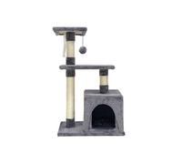 POPPY Arbre a chat 50 30 80 cm 2 plateformes 1 niche poteau a griffer
