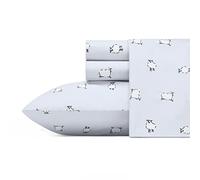 Poppy & Fritz - Draps pour Grand lit, Ensemble de literie en Percale de Coton, Gracieuse et fraîche, décoration d'intérieur légère (Mouton, Grand lit)