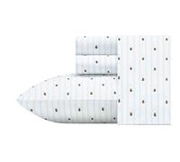 Poppy & Fritz Parure de lit Bumble Bees, pour Grand lit, Blanc