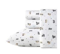 Poppy & Fritz - Parure de lit en Percale de Coton, fraîche et fraîche, décoration d'intérieur légère (Skateboard, bouledogues, lit Double)
