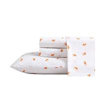 Poppy & Fritz - Parure de lit en Percale de Coton, Nette et fraîche, décoration d'intérieur légère (Poisson Rouge, Grand lit)