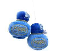 Poppy Grace Mate - Bouteille en pluche avec cordon de 70 cm pour voiture et camion (bleu)