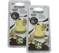 Poppy Grace Mate EVA Lot de 2 désodorisants pour voiture Vanille
