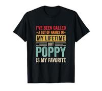Poppy Is My Favorite Name Funny Father's Day Poppy Is My Favorite Name Poppy T-Shirt
