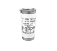 Poppy Is My Favorite Name Funny Gobelet isotherme en acier inoxydable double paroi