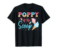Poppy Of The Scoop Crème glacée pour révéler le sexe de la fête prénatale T-Shirt