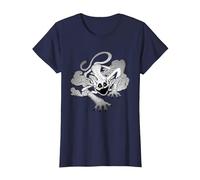 Poppy Playtime CatNap Exhalant Smoke T-Shirt, Femme, Bleu Marine, M