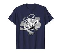 Poppy Playtime CatNap Exhalant Smoke T-Shirt, Homme, Bleu Marine, 4XL