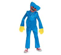 Poppy Playtime - Déguisement Enfant Huggy Wuggy avec Détails Authentiques - Taille L 10 à 12 Ans - Licence Officielle du Jeu Vidéo - Costume de Jeu et Halloween