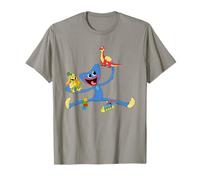 Poppy Playtime Huggy Wuggy jouant avec Bunzo Bunny & Bron T-Shirt