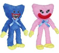 Poppy Playtime - Peluches 20 Cm Huggy Wuggy & Kissy Missy - Personnages de Jeux Vidéos - Dès 6 Ans - Lansay