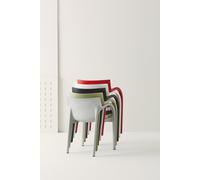 Poppystar Outdoor Chaise empilable 4 Pack Segis noir - S0400 E