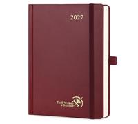 POPRUN Agenda 2027 Journalier 1 Page par Jour A5 Format Moyen(20,9 x 14cm)
