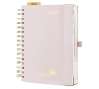 POPRUN Agenda 2027 Journalier 1 Page par Jour A5 Format Moyen(21 x 13.8cm)