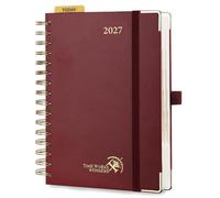 POPRUN Agenda 2027 Journalier 1 Page par Jour A5 Format Moyen(21 x 13.8cm)