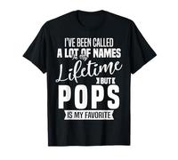 Pops is My Favorite Name Grandpa Father's Day Citation T-Shirt