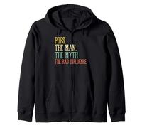 Pops Man Myth Bad Influence Fête des pères Grand-père Homme Sweat à Capuche