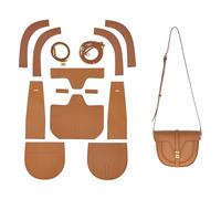 POPSEWING Kit de Bricolage pour Sac de Selle en Cuir Souple 16, kit de Sac de Bricolage pour Filles, kit de Travail du Cuir avec kit de Couture pour Petite Amie, Cadeau personnalisé (Marron)