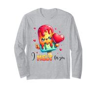 Popsicle Kawaii I Melt for You Cute Heart Love Manche Longue