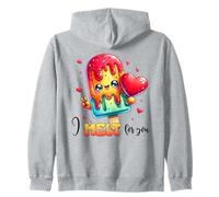 Popsicle Kawaii I Melt for You Cute Heart Love Sweat à Capuche
