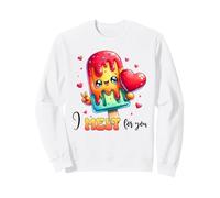 Popsicle Kawaii I Melt for You Cute Heart Love Sweatshirt