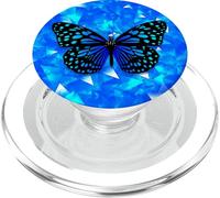 PopSocket Papillon Bleu Cristal Pop Socket Papillon PopSockets PopGrip pour MagSafe