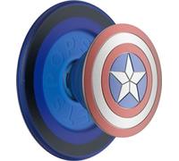 PopSockets: PopGrip Round pour MagSafe - Anneau Adaptateur pour MagSafe Inclus - Support et Poignée pour Smartphone et Coques avec Un Top Interchangeable - Enamel Captain America